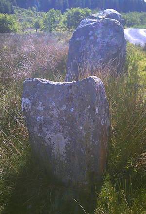 two large standing stones